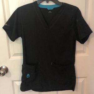 Black scrub top